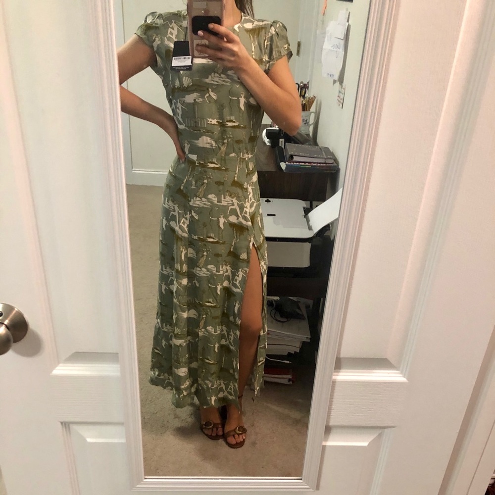 Beautiful green reformation dress